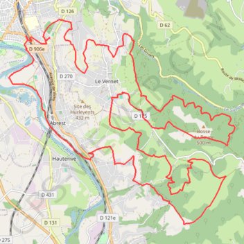 Itinéraire Marche des Feuilles Mortes, distance, dénivelé, altitude, carte, profil, trace GPS