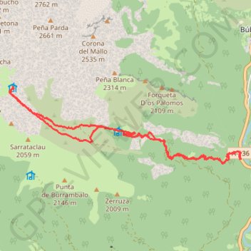 Itinéraire Cabane Du Plan d'Hasabas, distance, dénivelé, altitude, carte, profil, trace GPS