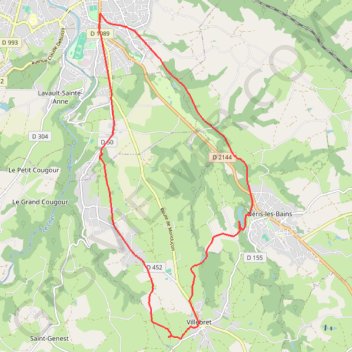 Itinéraire Montluçon - Néris-les-Bains - Villebret - Montluçon, distance, dénivelé, altitude, carte, profil, trace GPS