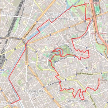 Itinéraire Paris - Les parcs, distance, dénivelé, altitude, carte, profil, trace GPS