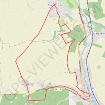Itinéraire Le Vignoble de Beynes - Beynes, distance, dénivelé, altitude, carte, profil, trace GPS