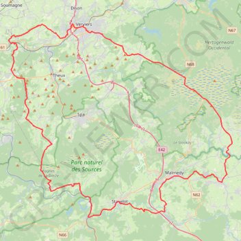 Itinéraire Lac de Robertville, distance, dénivelé, altitude, carte, profil, trace GPS