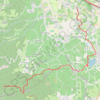 Itinéraire Balade de Myans au Lac Noir, distance, dénivelé, altitude, carte, profil, trace GPS