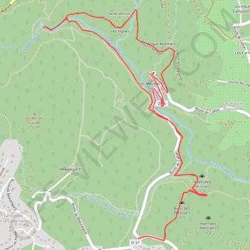 Itinéraire SOURCES DE LA SIAGNIOLE 83, distance, dénivelé, altitude, carte, profil, trace GPS
