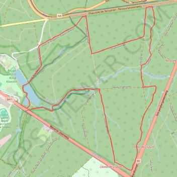 Itinéraire Forêt de Soignes derrière le Rouge Cloître - Val et Oli, distance, dénivelé, altitude, carte, profil, trace GPS