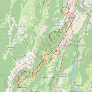 Itinéraire reco_62, distance, dénivelé, altitude, carte, profil, trace GPS