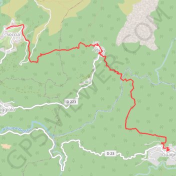 Itinéraire Croquis, distance, dénivelé, altitude, carte, profil, trace GPS