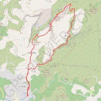 Itinéraire Sur les traces de Pagnol, distance, dénivelé, altitude, carte, profil, trace GPS