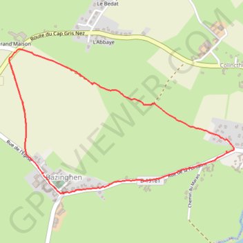 Itinéraire Sentier des Tourelles, distance, dénivelé, altitude, carte, profil, trace GPS