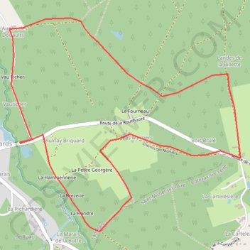 Itinéraire Boucle de Langeais, distance, dénivelé, altitude, carte, profil, trace GPS