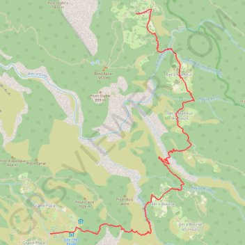 Itinéraire GR R2 | jour 3 d’Aurère à Grand Place, distance, dénivelé, altitude, carte, profil, trace GPS