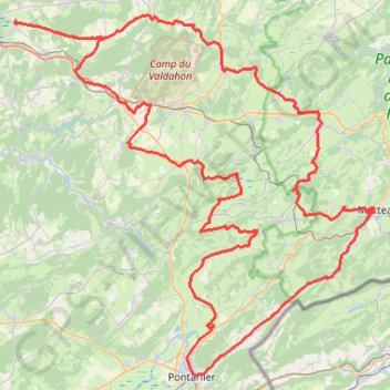 Itinéraire Vers le Haut-Doubs, distance, dénivelé, altitude, carte, profil, trace GPS