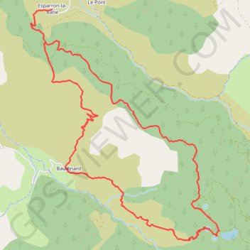 Itinéraire Le lac de Monges, distance, dénivelé, altitude, carte, profil, trace GPS