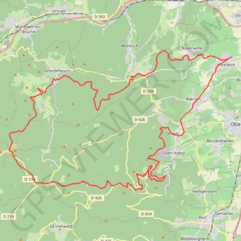 Itinéraire Circuit des myrtilles, distance, dénivelé, altitude, carte, profil, trace GPS