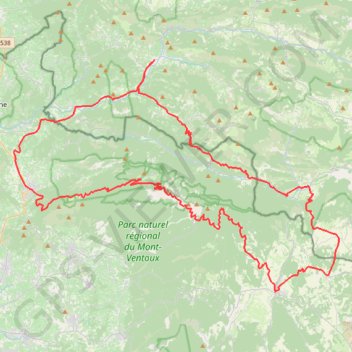 Itinéraire Mont-Ventoux par Sault, distance, dénivelé, altitude, carte, profil, trace GPS