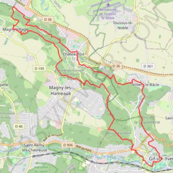 Itinéraire Vallée de la Mérantaise, distance, dénivelé, altitude, carte, profil, trace GPS
