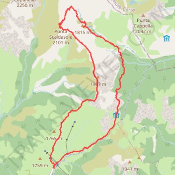 Itinéraire 23-SEP-26 Boucle des Pozzi, distance, dénivelé, altitude, carte, profil, trace GPS