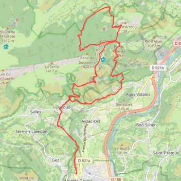 Itinéraire Integrale - 24km 1750m+, distance, dénivelé, altitude, carte, profil, trace GPS