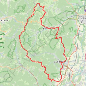 Itinéraire Circuit de cyclotourisme n°11 : La route des Crêtes, distance, dénivelé, altitude, carte, profil, trace GPS