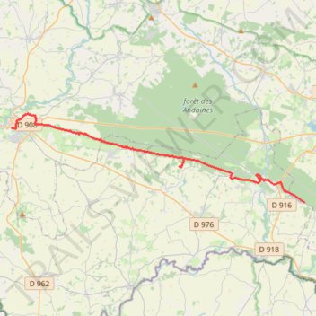 Itinéraire Domfront - BDO_CAVALIER, distance, dénivelé, altitude, carte, profil, trace GPS