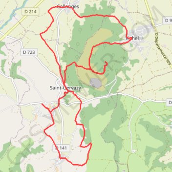 Itinéraire Le Lembron à partir de Vichel 63456-Auvergne, distance, dénivelé, altitude, carte, profil, trace GPS