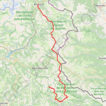 Itinéraire Traversée des alpes par le GR5_21, distance, dénivelé, altitude, carte, profil, trace GPS