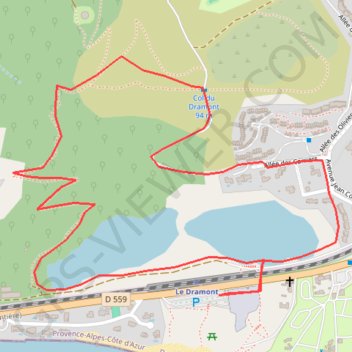 Itinéraire Dramont - Point de vue, distance, dénivelé, altitude, carte, profil, trace GPS