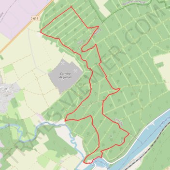 Itinéraire Villey-Saint-Etienne, distance, dénivelé, altitude, carte, profil, trace GPS