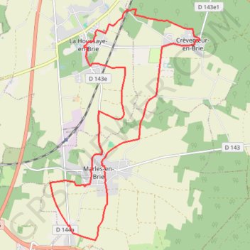 Itinéraire Marles-en-Brie en 2 boucles-17860243-19339908, distance, dénivelé, altitude, carte, profil, trace GPS