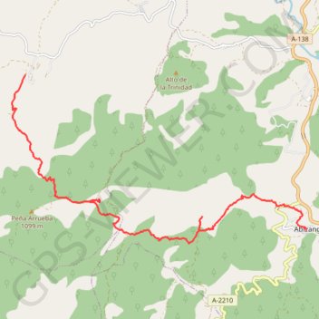 Itinéraire Olsón-Abizanda, distance, dénivelé, altitude, carte, profil, trace GPS