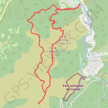 Itinéraire Pic de la Peña et Tour de Goa, distance, dénivelé, altitude, carte, profil, trace GPS