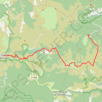 Itinéraire Un itinéraire du Pont-de-Montvert au Mas-de -la-Barque, distance, dénivelé, altitude, carte, profil, trace GPS