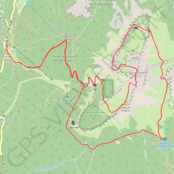 Itinéraire Chamechaude par le jardin, distance, dénivelé, altitude, carte, profil, trace GPS