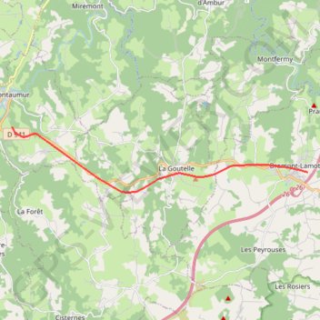 Itinéraire La chaîne des Puys au cœur des volcans d’Auvergne, distance, dénivelé, altitude, carte, profil, trace GPS