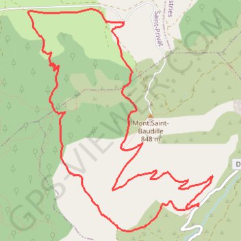 Itinéraire La Font du Griffe, distance, dénivelé, altitude, carte, profil, trace GPS