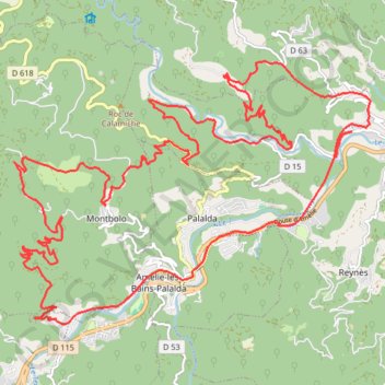 Itinéraire Single facile du Vallespir - 17514 - UtagawaVTT.com, distance, dénivelé, altitude, carte, profil, trace GPS