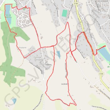 Itinéraire Sentier des trois lacs, Graulhet, distance, dénivelé, altitude, carte, profil, trace GPS