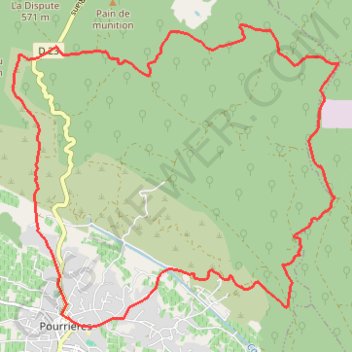 Itinéraire Pourrières - Sainte-Victoire, distance, dénivelé, altitude, carte, profil, trace GPS