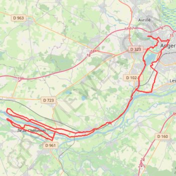 Itinéraire Montjean-sur-Loire 86 km-19022514, distance, dénivelé, altitude, carte, profil, trace GPS