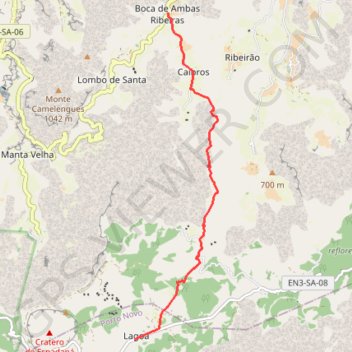 Itinéraire N4, distance, dénivelé, altitude, carte, profil, trace GPS