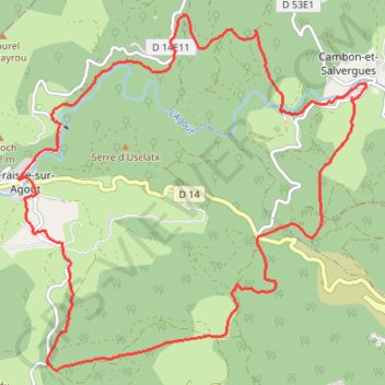 Itinéraire Le Parc Éolien de Fonfroide, la Forêt du Somail et le Clap, distance, dénivelé, altitude, carte, profil, trace GPS