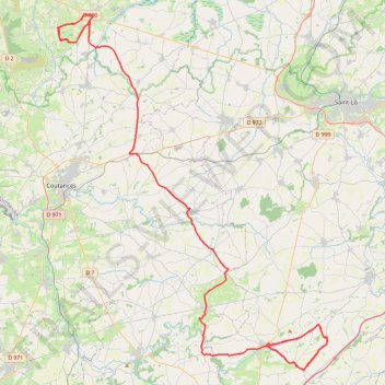 Itinéraire TM2027 ET2 Periers Vers Percy-25394288, distance, dénivelé, altitude, carte, profil, trace GPS