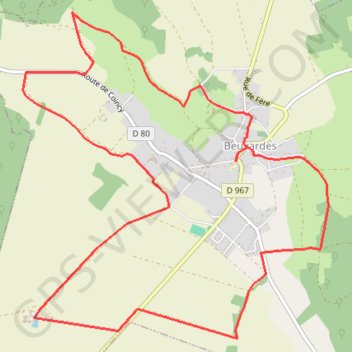 Itinéraire Le chêne d'Artois, distance, dénivelé, altitude, carte, profil, trace GPS