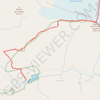 Itinéraire La Grande Sassière, distance, dénivelé, altitude, carte, profil, trace GPS