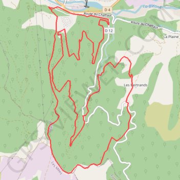 Itinéraire Les Lavandes, distance, dénivelé, altitude, carte, profil, trace GPS