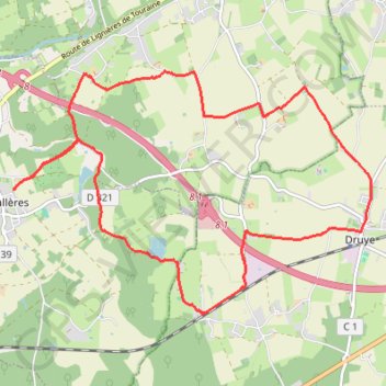 Itinéraire Vallères sortie marche active Cap Trail (7), distance, dénivelé, altitude, carte, profil, trace GPS