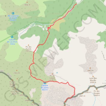 Itinéraire Mont Rouch de France, distance, dénivelé, altitude, carte, profil, trace GPS