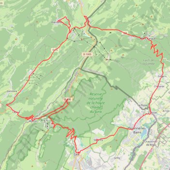 Itinéraire Tour Saint-Cergue - Col de La Faucille - Prémanon, distance, dénivelé, altitude, carte, profil, trace GPS