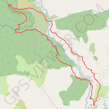 Itinéraire RABOU avec CASTELIN, distance, dénivelé, altitude, carte, profil, trace GPS