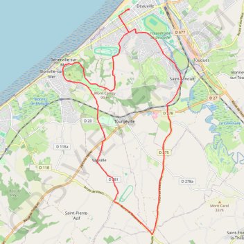 Itinéraire BikeD_TriDeauville2020, distance, dénivelé, altitude, carte, profil, trace GPS